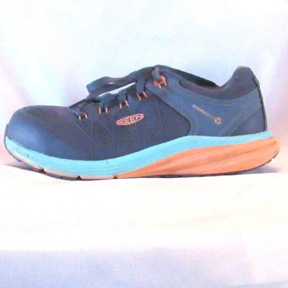 Keen Women's Vista Energy Comp Toe Sneakers Size 8.5 Moonlight Blue/Cantaloupe - Picture 6 of 13